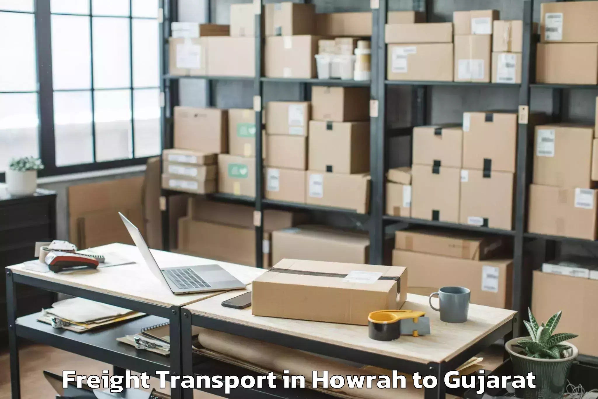 Comprehensive Howrah to Damnagar Freight Transport